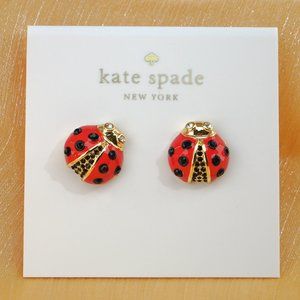 Kate Spade Ladybug Stud Earrings (with DUST BAG)